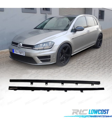 EMBALADEIRAS LATERAIS VOLKSWAGEN VW GOLF 7 7.5 R-LINE 12-20 PRETO BRILHANTE