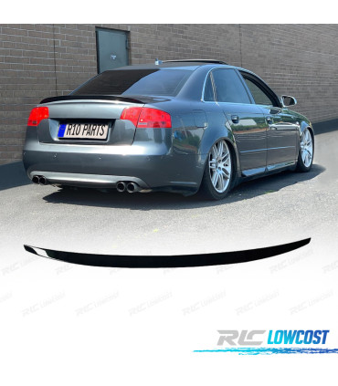 AILERON PESTANA AUDI A4 B7 SEDAN 04-08 PRETO BRILHANTE