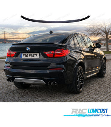 AILERON SPOILER BMW X4 F26 14-18 LOOK M PRETO BRILHANTE