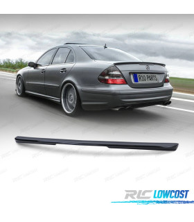 AILERON SPOILER TRASEIRO MERCEDES E CLASSE W211 SEDAN 03-08 AMG LOOK PRETO BRILHANTE