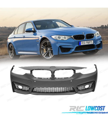 PARA-CHOQUES FRONTAL BMW F30 F31 LOOK M3 PDC SRA + GRELHAS DE FAROIS NEVOEIRO