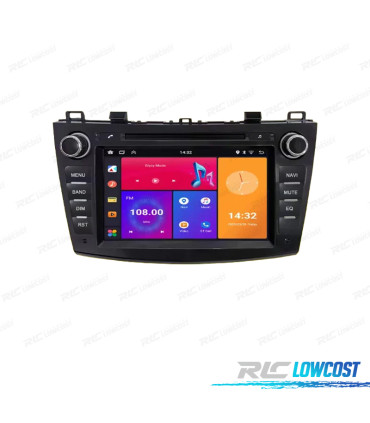 AUTO RADIO ANDROID GPS ECRA TÁCTIL 8" PARA MAZDA 3 CON CANBUS Y MANDOS DE VOLANTE