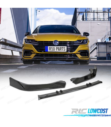 SPOILER LIP FRONTAL VOLKSWAGEN ARTEON 17-20 PRETO BRILHANTE