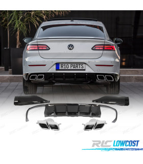DIFUSOR VOLKSWAGEN ARTEON 20-24 LOOK R NEGRO BRILHO