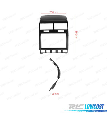 RÁDIO GPS 9'' ANDROID 13 VOLKSWAGEN TOUAREG 03-10 2 DIN 4GB+64GB