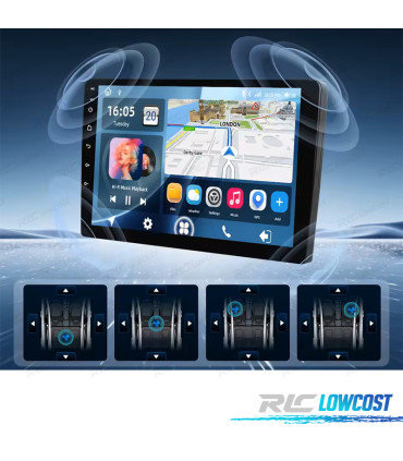 RÁDIO GPS 9'' ANDROID 13 KIA SORENTO 04-08 4GB+64GB