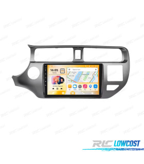 RÁDIO GPS 9'' ANDROID 13 KIA RIO 12-14 2 DIN 4GB+64GB