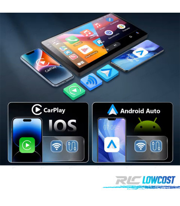 RÁDIO GPS 9'' ANDROID 13 MAZDA 2 07-14 2 DIN 4GB+64GB