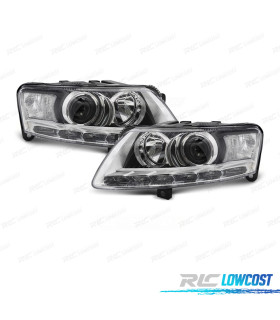 FARÓIS XENON AUDI A6 08-10 DIURNA LED