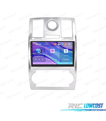 RÁDIO GPS 9'' ANDROID 13 CHRYSLER 300C 06-10 2 DIN 4GB+64GB