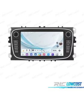 RÁDIO GPS 7'' ANDROID 13 FORD FOCUS II 08-11 S-MAX 08-11 MONDEO 08-11 GALAXY II 06-11 C-MAX 08-11 KUGA 06-11 4GB+64GB