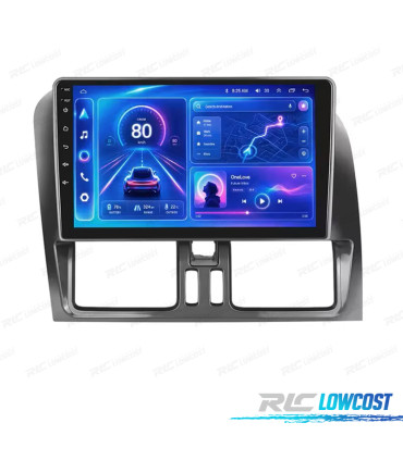 RÁDIO GPS 9'' ANDROID 13 VOLVO XC60 08-18 2 DIN 4GB+64GB
