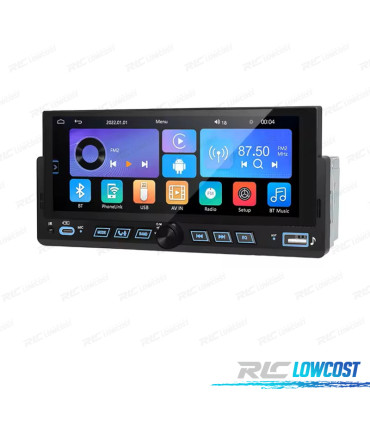 RÁDIO MULTIMÉDIA UNIVERSAL 1 DIN 7" CARPLAY / ANDROID 13 AUTO