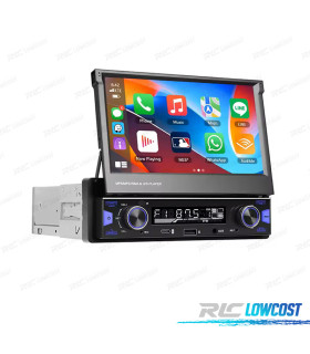RÁDIO MULTIMÉDIA UNIVERSAL 1 DIN 7" CARPLAY / ANDROID 13 AUTO