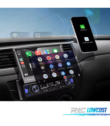 RÁDIO MULTIMÉDIA UNIVERSAL 1 DIN 7" CARPLAY / ANDROID 13 AUTO