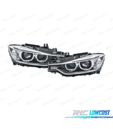 FARÓIS BMW F30 F31 11-15 XENON FUNDO NEGRO