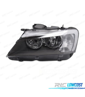 FAROL ESQ BMW X3 F25 11-13 FUNDO PRETO