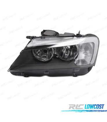 FAROL ESQ BMW X3 F25 11-13 FUNDO PRETO