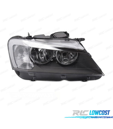 FAROL DIR BMW X3 F25 11-13 FUNDO PRETO