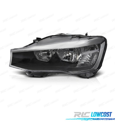FAROL ESQ BMW X3 F25 14-17 PRETO
