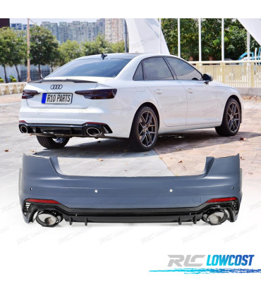 PARACHOQUE TRASEIRO AUDI A4 SEDAN 17-20 LOOK RS4