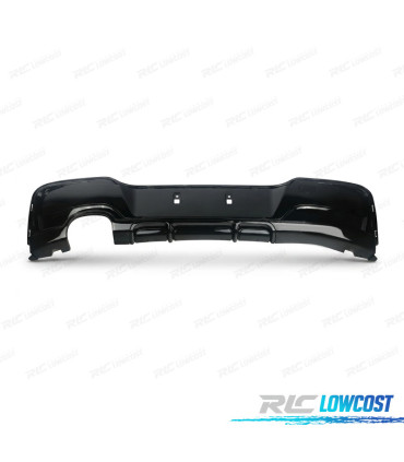 DIFUSOR BMW F20 F21 11-15 LOOK M PERFORMANCE PRETO BRILLO SAIDA DUPLA ESQ