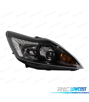 FARÓIS XENON PARA FORD FOCUS III 08-10 FUNDO PRETO