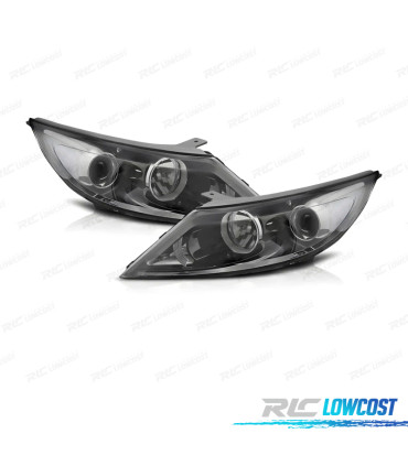 FARÓIS PARA KIA SPORTAGE SL 10-13 FUNDO PRETO