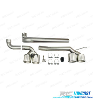 CONJUNTO DE ESCAPE + PONTEIRAS BMW E90 E92 LOOK M3