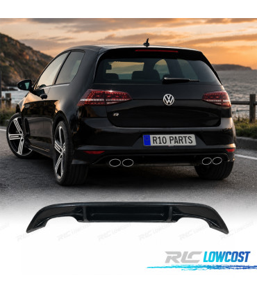 DIFUSOR VOLKSWAGEN VW GOLF 7 12-17 LOOK R PRETO BRILHANTE