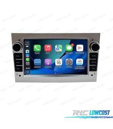 AUTO RADIO GPS ANDROID 13 CINZA CLARO PARA OPEL ASTRA H VIVARO ZAFIRA VECTRA CORSA D