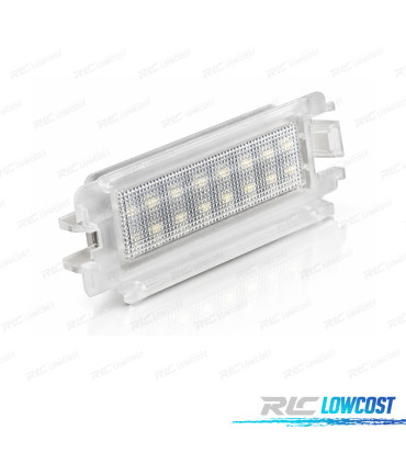 LUZES DE MATRICULA LED RENAULT CLIO II 01-04 DACIA LOGAN 04-12 SANDERO 08-12