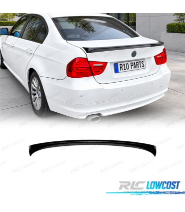 AILERON LIP SPOILER TRASEIRO BMW E90 LOOK M PRETO BRILHO