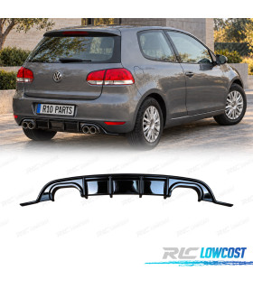 DIFUSOR VOLKSWAGEN VW GOLF 6 08-12 LOOK 7.5 R PRETO BRILHANTE
