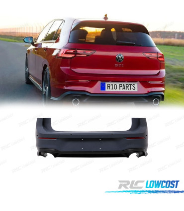 PARA-CHOQUES TRASEIRO VOLKSWAGEN VW GOLF 8 LOOK GTI PDC