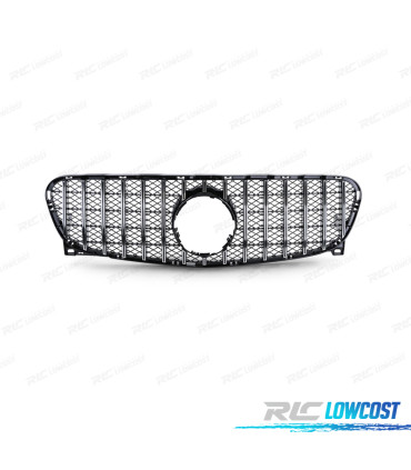 GRELHA MERCEDES GLA X156 13-16 LOOK GT PRETO BRILHANTE CROMADO