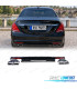 DIFUSOR MERCEDES CLASSE S W222 13-17 LOOK AMG S63 PRETO BRILHANTE + PONTEIRAS CROMADAS