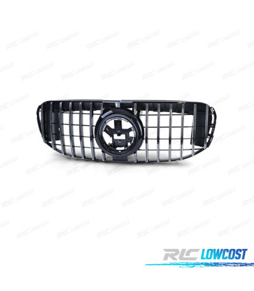 GRELHA MERCEDES GLS X167 20- LOOK GT PRETO BRILHANTE CROMADO