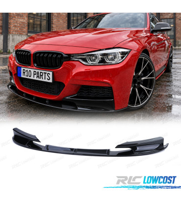 SPOILER LIP BMW F30 F31 15-19 LOOK M PERFORMANCE PRETO BRILHANTE