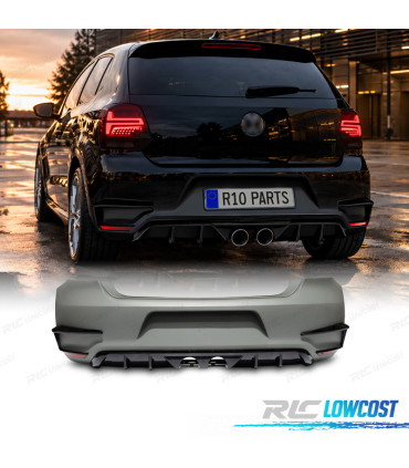 PARA-CHOQUES TRASEIRO VOLKSWAGEN VW POLO 6R 6C 09-17 LOOK R400
