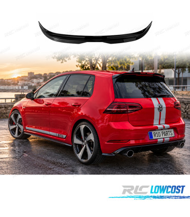 AILERON VOLKSWAGEN VW GOLF 7 7.5 GTI GTD LOOK EVO1 SPORT PRETO BRILHANTE
