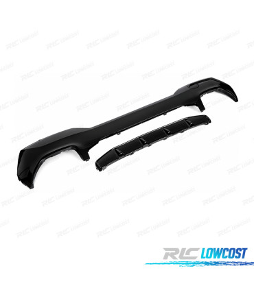 DIFUSOR BMW G22 G23 20-24 LOOK M 440i PRETO BRILHANTE