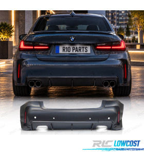 PARA-CHOQUES TRASEIRO BMW G20 19-22 LOOK M PERFORMANCE PDC SAÍDA DUPLA
