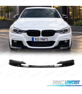 SPOILER LIP BMW F30 F31 LOOK M PERFORMANCE PRETO BRILHANTE