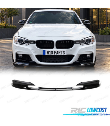 SPOILER LIP BMW F30 F31 LOOK M PERFORMANCE PRETO BRILHANTE