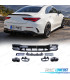 DIFUSOR MERCEDES CLA C118 X118 19-25 LOOK AMG A45S PRETO BRILHANTE + PONTAS PRETAS