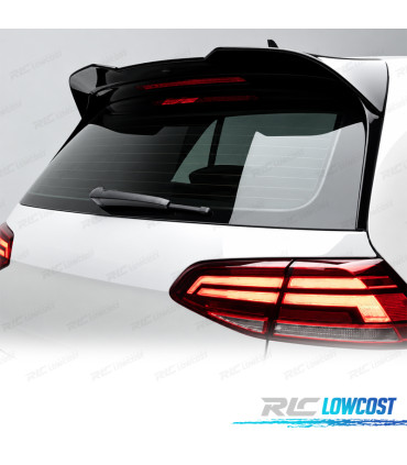 AILERON VOLKSWAGEN VW GOLF 7 7.5 12-20 GTI GTD LOOK EVO1 SPORT PRETO BRILHANTE