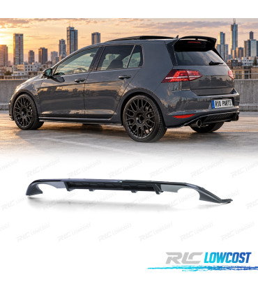 DIFUSOR VOLKSWAGEN VW GOLF 7 GTI 13-17 PRETO BRILHANTE
