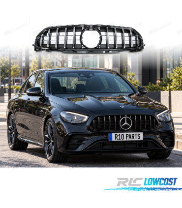 GRELHA MERCEDES W213 21-23 LOOK GTR PRETO CROMADO CÂMERA