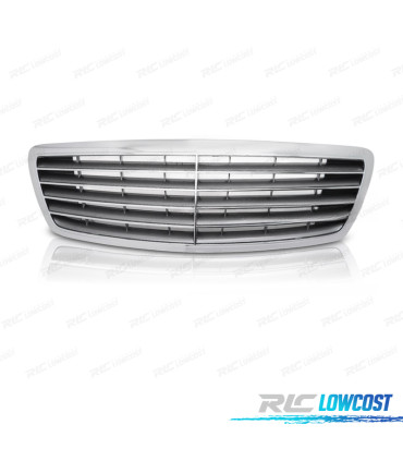 GRELHA MERCEDES W220 02-05 LOOK AMG CROMADO CARBONO